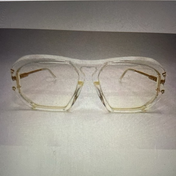 Celine Gold Arms Clear Lenses Glasses Unisex Rare Made in Italy 🇮🇹 Never Used - Picture 8 of 12